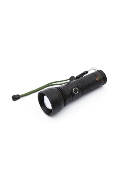 Panther USB Şarjlı Zoomlu P70 LED Metal El Feneri PT-4112