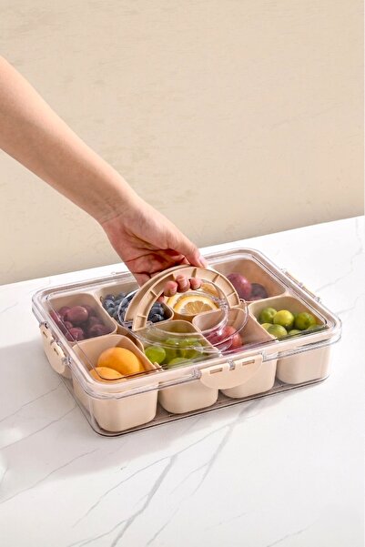 Kitchen Life Set de prezentare pentru micul dejun cu capac din silicon cu vid...