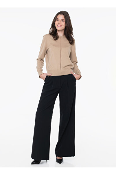 BOSS Camel Kadın Regular Fit Kazak 50548927