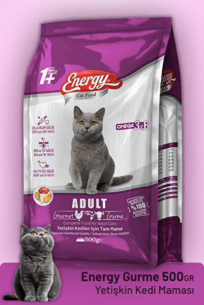 Energy Gurme Yetişkin Kedi Maması 500 gram