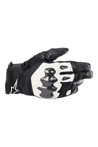 Alpinestars SMX-1 DryStar Korumalı Motosiklet Eldiveni Siyah Beyaz