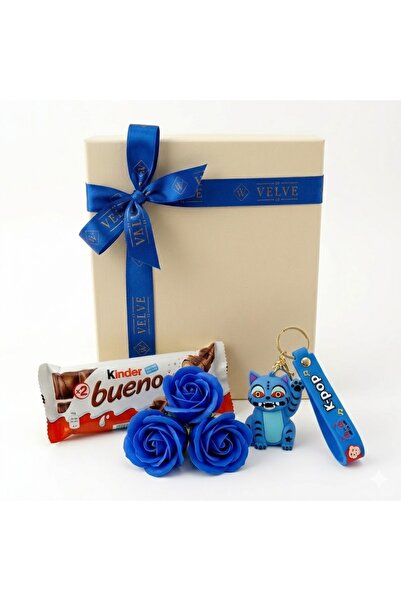 velve Joy Box Blue Monster K-Pop children's set, figurine Keychain , 3 soap r...