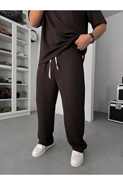 BYBASICMAN Brown Modal Fabric Baggy Tracksuit Jj-137