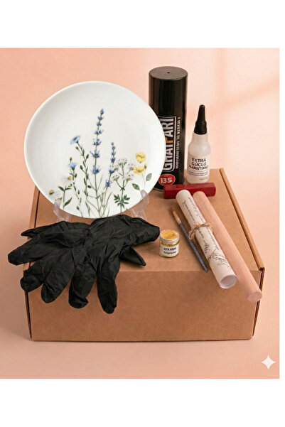 irashop Kintsugi Yapım Seti | Sakura Çiçeği Tabak