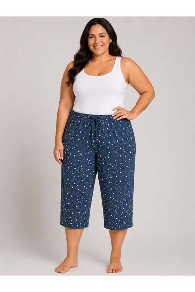 Pemilo Women's Plus Size Milan Capri Single Bottom