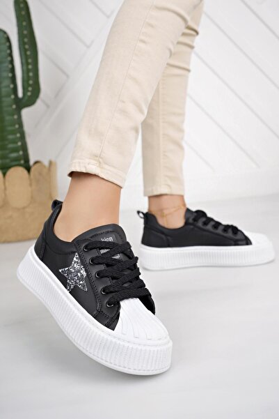 Nesil Shoes Pantofi de damă Dvm 7100 Black White