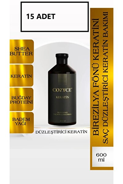 Cozyce Keratin 600 ml Saç Serumu 30 ml Keratin Sonrası Saç Bakım Seti Hediye ...