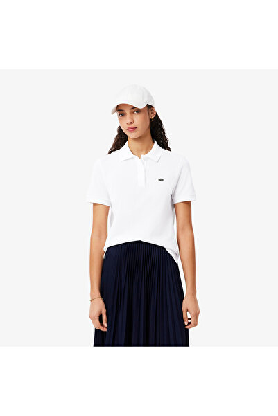 Lacoste Kadın Regular Fit Beyaz Polo