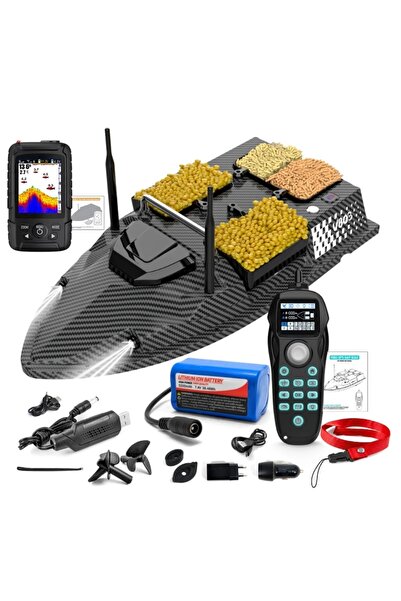 iUni Лодка за Риболовна Стръв V803 PRO, GPS, Сонар Търсач на Риба, 5200mAh, 4...