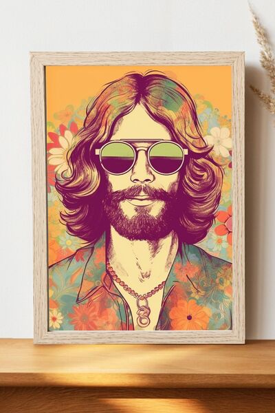 Luna Marissa Αφίσα Hippie - Αφίσα τοίχου από γυαλιστερό χαρτί χωρίς πλαίσιο