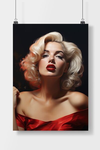 Luna Marissa Marilyn Monroe ler  Poster Çerçevesiz Duvar Posteri
