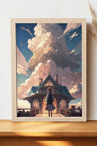 Luna Marissa Αφίσα Anime Cloudscape - Ψηφιακή αφίσα τέχνης από χοντρό χαρτί χ...