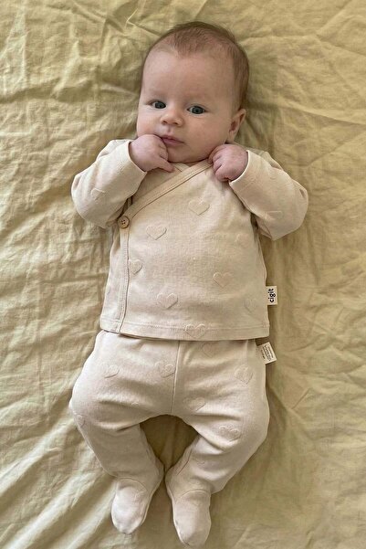 Cigit Double-Breasted Suit 0-6 Months Beige