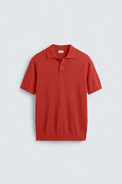 Antioch Kırmızı Comfort Slim Polo Yaka Erkek Triko T-Shirt