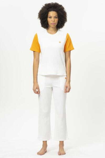 United Colors of Benetton W20408 Top de pijama bicolor pentru femei