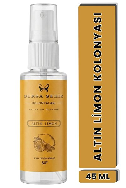 BURSA ŞEHİR KOLONYALARI Bursa Şehir Kolonyaları, Altın Limon Kolonyası, 45 ml...