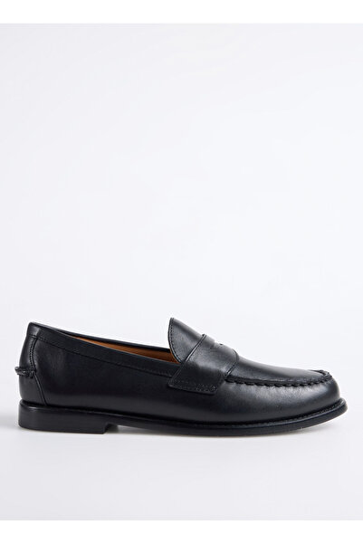 Polo Ralph Lauren Siyah Erkek Deri Loafer ALSTON PENNY