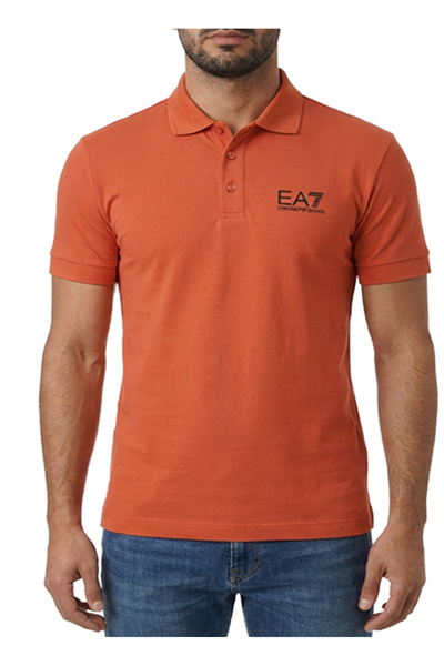 EA7 Kiremit Erkek Polo T-Shirt TRAIN CORE ID POLO