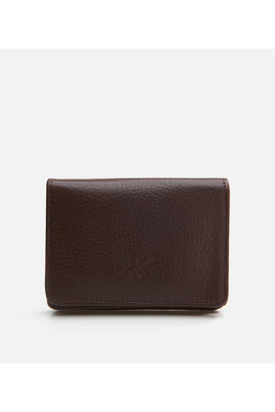 Hotiç Men's Leather Brown Wallet