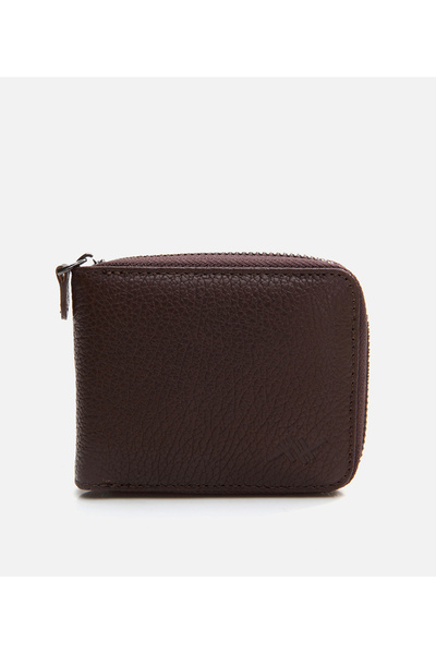 Hotiç Men's Leather Brown Wallet