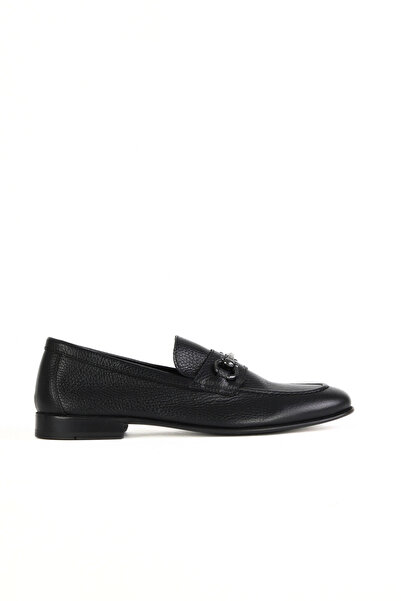 Bueno Shoes حذاء كاجوال رجالي من الجلد باللون الأسود 10ma229555