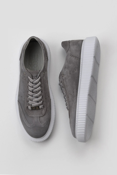 Bueno Shoes حذاء رياضي رجالي رمادي سويدي - 07 م 15222049