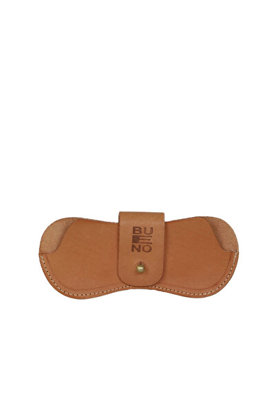 BUENO Tan Leather Glasses Case