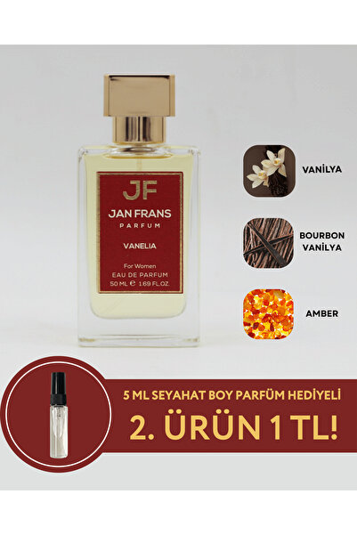 JF JAN FRANS Afrodızyak Etkili Vanelia - Vanilya Parfüm 50 ml Kalıcı Edp Kadı...