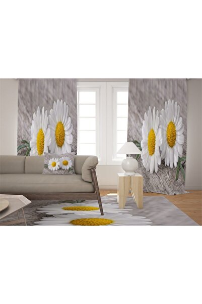 EVSEHOMES Cortina de fundal Evsehome Papatya Salon cu o singură aripă