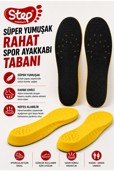 COMFORTSTEP Süper Yumuşak Rahat Spor Ayakkabı Tabanı