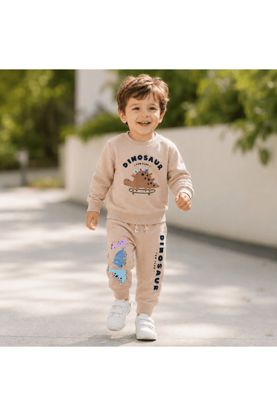 Kidohug Compleu baieti din bumbac, trening confortabil, 1-4 ani