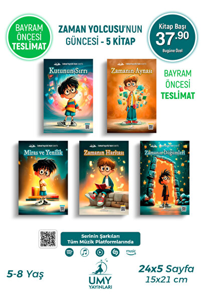 UMY Yayınları Zaman Yolcusu’nun Güncesi - Çocuk Kitabı Serisi - 5 Kitap