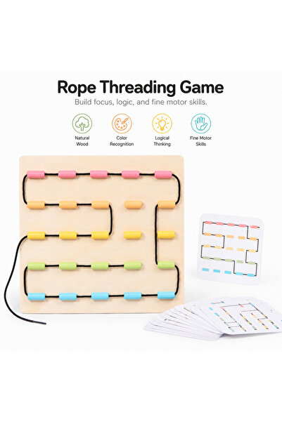 Choice Fun and Educational Rope Toy, Hand-Eye Coordination Training, Baby Ear...