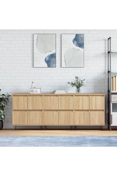 Concept Servante, 3 piese, stejar sonoma, lemn prelucrat