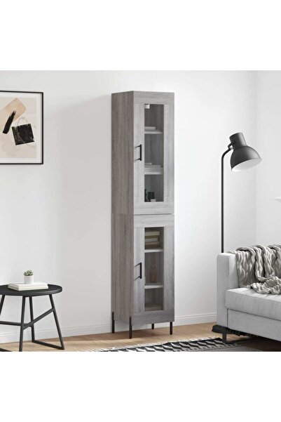 Concept Dulap înalt, gri sonoma, 34,5x34x180 cm, lemn prelucrat