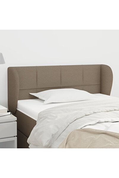 Concept Tăblie de pat cu aripioare gri taupe 93x23x78/88 cm textil