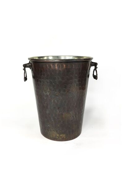 Shark Copper Ice Bucket with Anatolia Island Antique 15cm