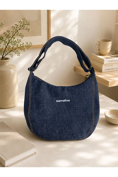 NARRATİVA Crossbody Jeans Bag