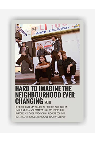 The Neighbourhood - Hard To Imagine The Neighbourhood Ever Changing Wall Poster - Wall Decor - Thick Paper
