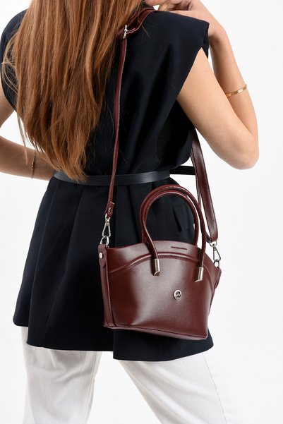 byhakan Tn-201 Mini Women's Shoulder Bag Handbag Crossbody Bag Bordo