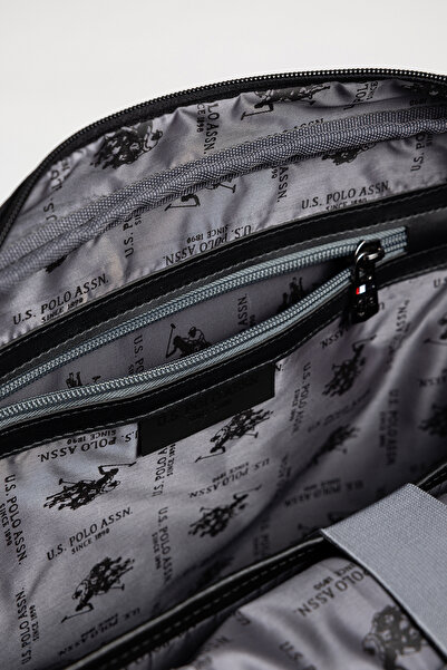 U.S. Polo Assn. 26055-26058 Briefcase with Shoulder Strap and Laptop Compartment Laptop Bag Black