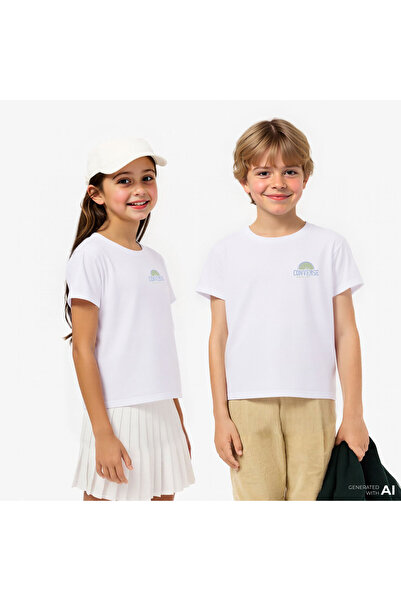 Converse Boxy Çocuk Beyaz T-Shirt