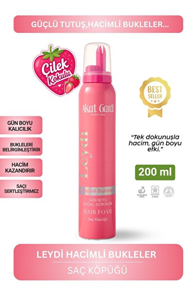 Akat Gardi Saç Köpüğü Hacimli Bukleler Leydi 200ml