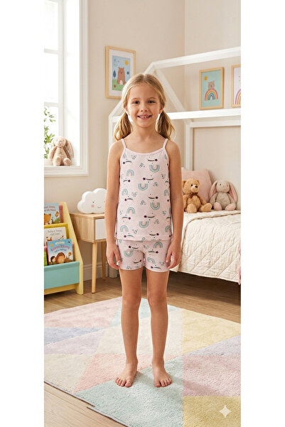 elmas kids Set boxer pentru fete, din bumbac, cu model stele și curcubeu