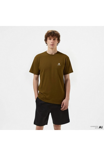 Converse Go-To Star Chevron Unisex Kahverengi T-Shirt