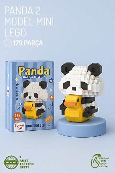 Nandy Home Panda 2 Model Karakter Figürü 3D Yapı Oyuncakları