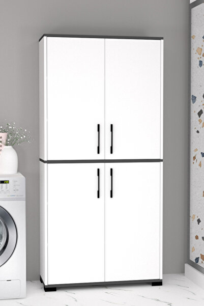 MOBİLİQUE Yalın Dört Kapaklı Modern Banyo Dolabı