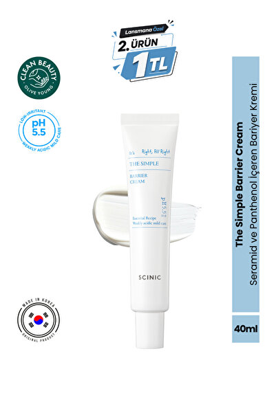 SCINIC The Simply Barrier Cream Ceramide Nemlendirici Bariyer Kremi 40ml
