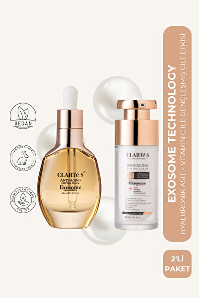 ClartéS Eksozom Krem ve Eksozom Serum 2'li Süper Set