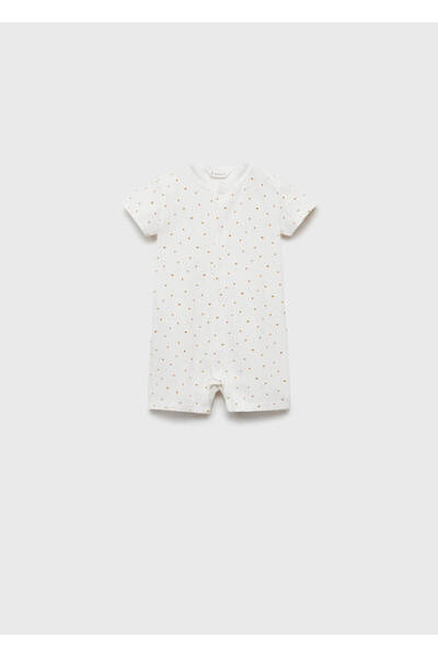 MANGO Baby Pamuklu kısa pijama takımı